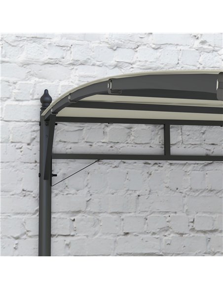 Outsunny 3 x 4m Metal Frame Pergola - Cream - pic 128297 | FastDaddyshop
