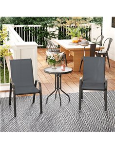 Outsunny Three-Piece Outdoor Garden Set - Grey 2