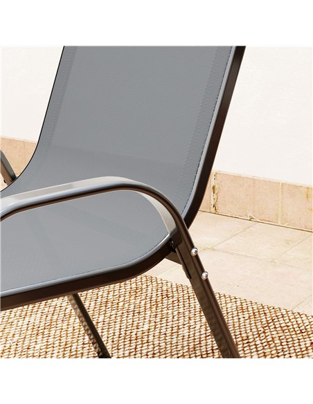 Outsunny Three-Piece Outdoor Garden Set - Grey - pic 128512 | FastDaddyshop