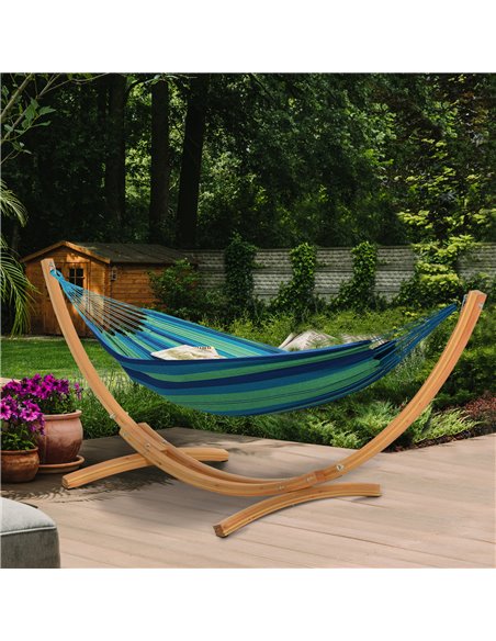 Outsunny 3(m) Wooden Hammock Stand Universal Garden Picnic Camp Accessories - pic 12854 | FastDaddyshop