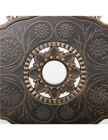 Outsunny Seven-Piece Cast Aluminium Garden Dining Set - Bronze Tone - pic 128602 | FastDaddyshop