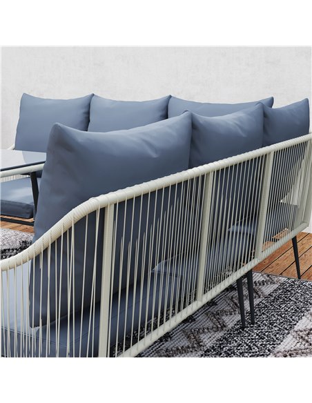 Outsunny Six-Piece Rattan Strong Garden Sofa Set - Grey - pic 128621 | FastDaddyshop