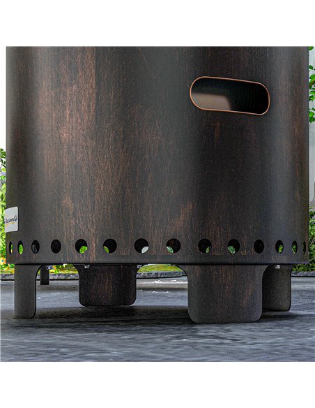 Outsunny Metal Wood-burning Smokeless Fire Pit, Black - pic 128657 | FastDaddyshop