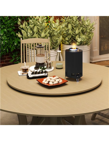 Outsunny Smokeless Fire Pit, 16 x 16 cm Stainless Steel Portable Wood Burning Firepit with Poker for Garden Camping Bonfire Part - pic 128718 | FastDaddyshop