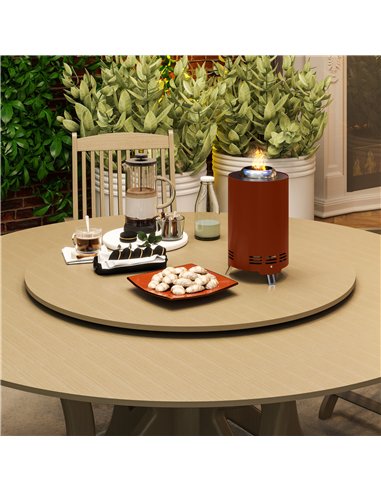 Outsunny Smokeless Fire Pit, 16 x 16 cm Stainless Steel Portable Wood Burning Firepit with Poker for Garden Camping Bonfire Part