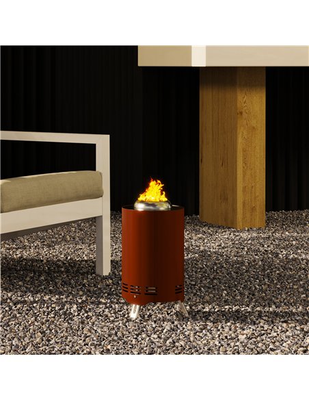 Outsunny Smokeless Fire Pit, 16 x 16 cm Stainless Steel Portable Wood Burning Firepit with Poker for Garden Camping Bonfire Part - pic 128747 | FastDaddyshop