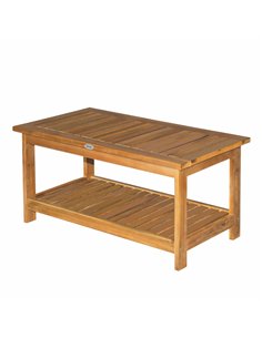 Outsunny 45 x 90cm Acacia Wood Two-Tier Garden Table