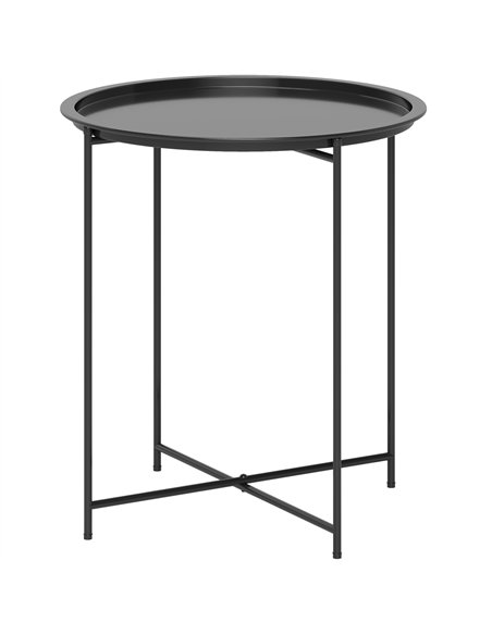 Outsunny Steel Removable Tray Top Garden Table - Black - pic 128937 | FastDaddyshop