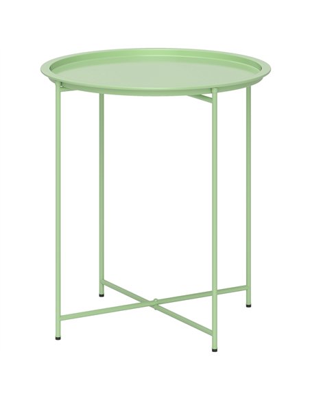 Outsunny Steel Removable Tray Top Garden Table - Green - pic 128946 | FastDaddyshop