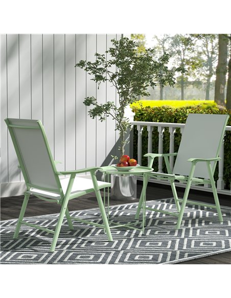 Outsunny Steel Removable Tray Top Garden Table - Green - pic 128954 | FastDaddyshop