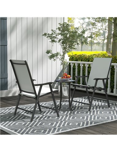 Outsunny Mosaic Garden Table, 35.5 cm Round Outdoor Table with Shelf, Ceramic Tile Top, Small Garden Side Table Bistro Table End