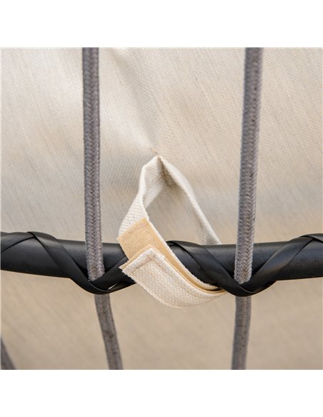 Outsunny Rattan Hanging Egg Chair with Folding Design, Weave Swing Hammock with Cushion and Stand for Indoor Outdoor, Patio Gard - pic 12901 | FastDaddyshop
