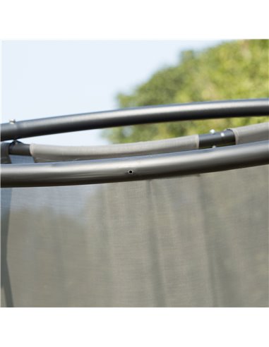 Outsunny Double Hammock Chair Sun Lounger Outdoor Patio Garden Swing Rock Seat Grey
