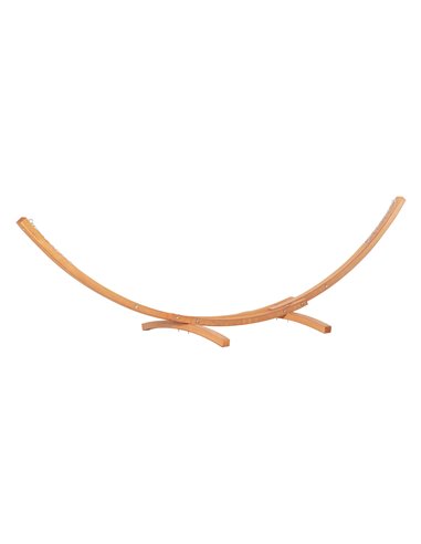 Outsunny Outdoor Garden Hammock with Wooden Stand Swing Hanging Bed for Patio White