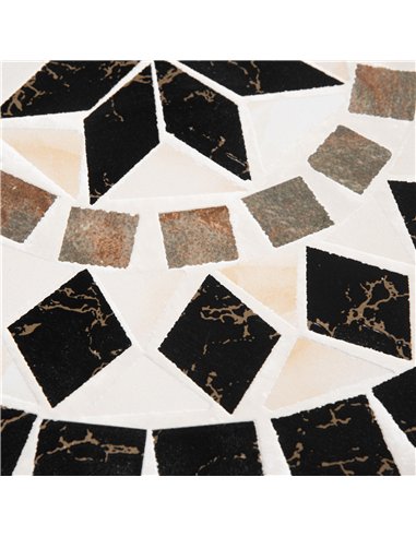 Outsunny Φ60cm Mosaic Outdoor Patio Table - Black