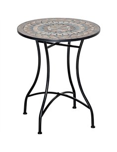 Outsunny Φ60cm Mosaic Outdoor Patio Table - Green
