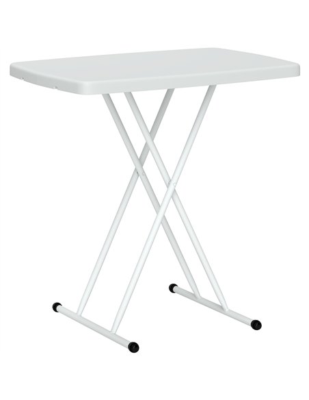 Outsunny Minimal Folding Outdoor Table - White - pic 129387 | FastDaddyshop