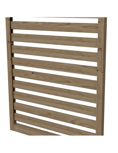 Outsunny Wall Mounted Plant Stands Set of 2, Fir Wood Flower Stand with Shelves and Slatted Trellis for Patio, Balcony, Porch