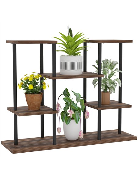 Outsunny Four-Tier Wooden Shelf Plant Stand - pic 129531 | FastDaddyshop