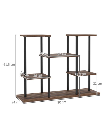 Outsunny Four-Tier Wooden Shelf Plant Stand - pic 129533 | FastDaddyshop