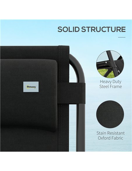 Outsunny Zero Gravity Lounger Chair, Folding Reclining Patio Chair with Padded Seat, Cup Holder, Soft Cushion and Headrest for P - pic 129635 | FastDaddyshop