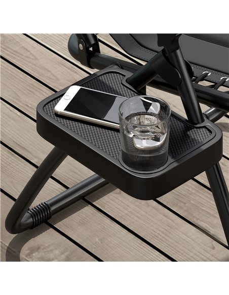 Outsunny Zero Gravity Lounger Chair, Folding Reclining Patio Chair with Padded Seat, Cup Holder, Soft Cushion and Headrest for P - pic 129638 | FastDaddyshop