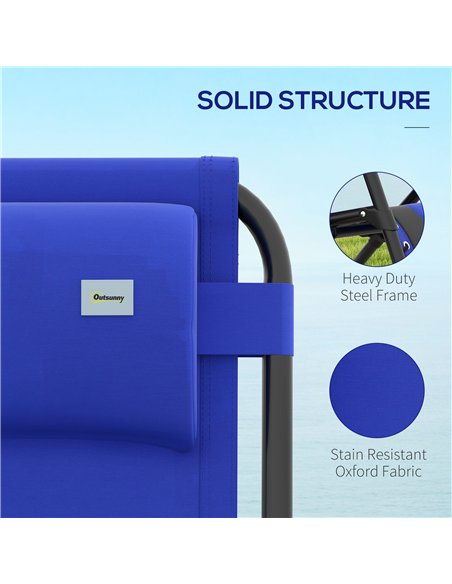 Outsunny Zero Gravity Lounger Chair, Folding Reclining Patio Chair with Padded Seat, Cup Holder, Soft Cushion and Headrest for P - pic 129644 | FastDaddyshop
