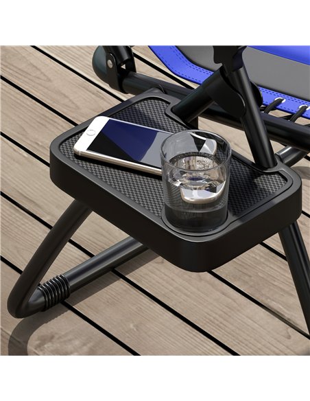 Outsunny Zero Gravity Lounger Chair, Folding Reclining Patio Chair with Padded Seat, Cup Holder, Soft Cushion and Headrest for P - pic 129647 | FastDaddyshop