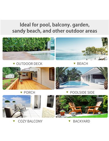 Outsunny 6-Seater Rattan Dining Set Garden Furniture Patio Rectangular Table Cube Chairs Outdoor Fire Retardant Sponge Black
