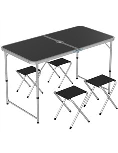 Outsunny Four-Person Foldable Aluminium Picnic Set
