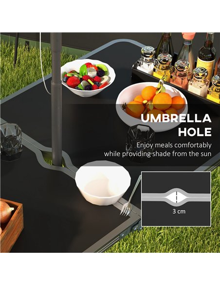 Outsunny Four-Person Foldable Aluminium Picnic Set - pic 129968 | FastDaddyshop