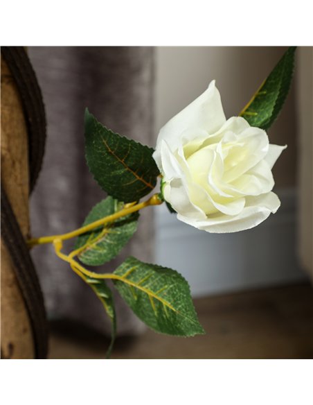 Outsunny Set of Two Faux Rose Trees - White - pic 129988 | FastDaddyshop