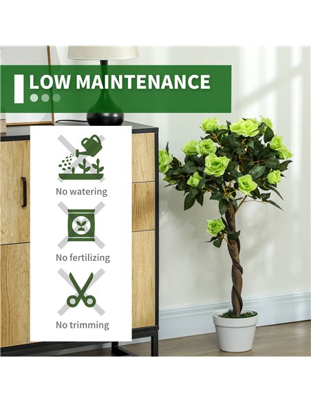 Outsunny Set of Two Faux Rose Trees - Green - pic 129995 | FastDaddyshop