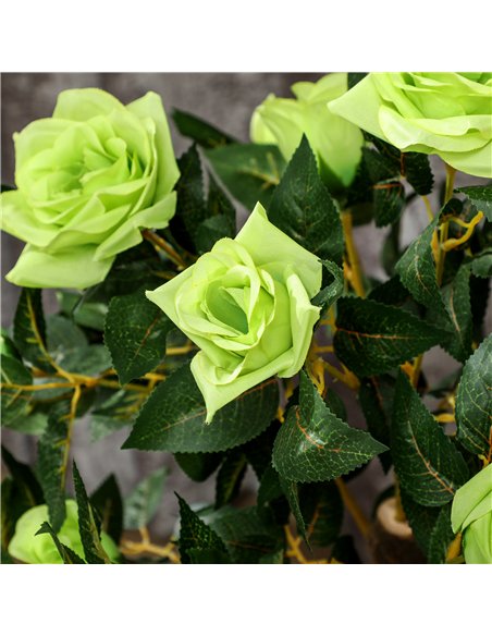 Outsunny Set of Two Faux Rose Trees - Green - pic 129996 | FastDaddyshop