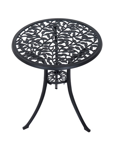 Outsunny 3 Pcs Cast Aluminum Bistro Set Garden Furniture Dining Table Chairs Antique Outdoor Seat Patio Seater - pic 13016 | FastDaddyshop