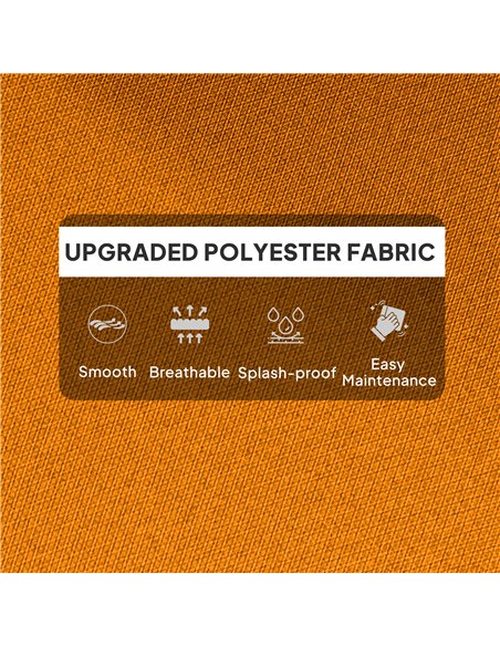 Outsunny 115 x 56cm Rocking Chair Padded Seat Cushion - Orange - pic 130255 | FastDaddyshop