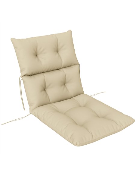 Outsunny 115 x 56cm Rocking Chair Padded Seat Cushion - Beige - pic 130260 | FastDaddyshop