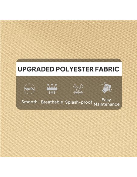 Outsunny 115 x 56cm Rocking Chair Padded Seat Cushion - Beige - pic 130264 | FastDaddyshop
