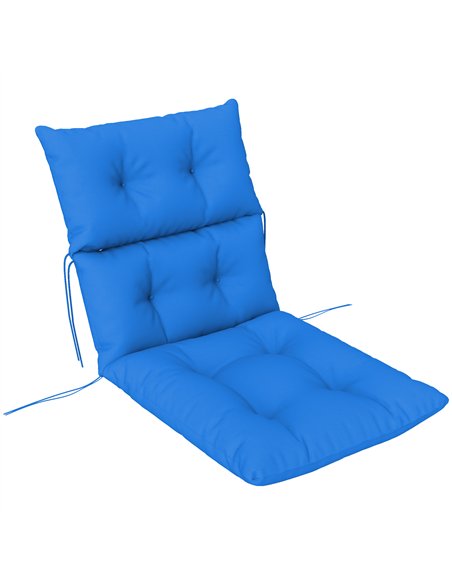 Outsunny 115 x 56cm Rocking Chair Padded Seat Cushion - Blue - pic 130269 | FastDaddyshop