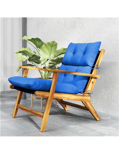 Outsunny 115 x 56cm Rocking Chair Padded Seat Cushion - Blue