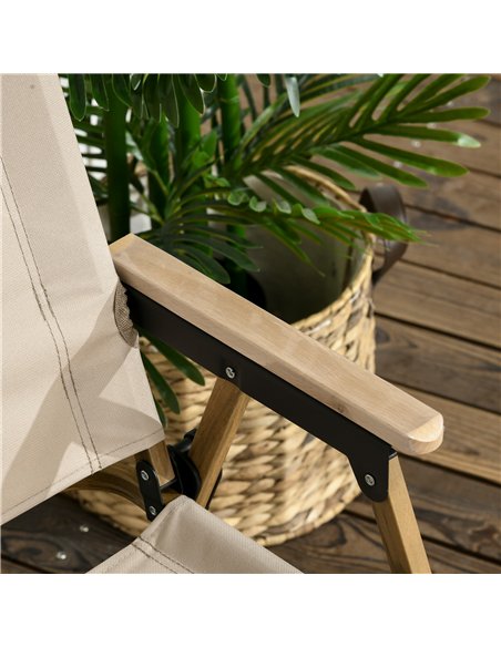 Outsunny Camping Chair for Adults, Lightweight Folding Chair, Portable Chair for Camping, Fishing, Beach and Outdoor Travel, Kha - pic 130294 | FastDaddyshop