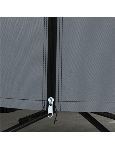 Outsunny 190 x Φ128cm Hanging Egg Chair Furniture Cover - Grey