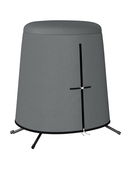 Outsunny 196 x 230 cm Hanging Egg Chair Protective Cover - Grey - pic 130332 | FastDaddyshop
