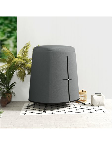 Outsunny 196 x 230 cm Hanging Egg Chair Protective Cover - Grey - pic 130338 | FastDaddyshop
