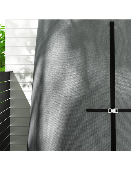 Outsunny 196 x 230 cm Hanging Egg Chair Protective Cover - Grey - pic 130340 | FastDaddyshop
