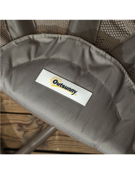 Outsunny Swivel Egg Chair with Cushions, Foldable Basket Seat and Metal Frame, Indoor Outdoor Lounge Chair for Balcony, Poolside - pic 130348 | FastDaddyshop