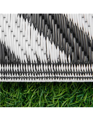 Outsunny 121 x 182 cm(4x6ft) Outdoor Rug Reversible Mat Plastic Straw Rug Portable RV Camping Mat for Garden Deck Picnic Indoor,