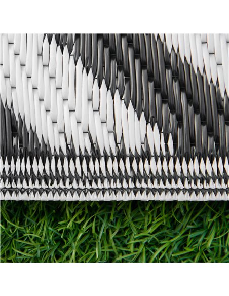 Outsunny 121 x 182 cm(4x6ft) Outdoor Rug Reversible Mat Plastic Straw Rug Portable RV Camping Mat for Garden Deck Picnic Indoor, - pic 130402 | FastDaddyshop