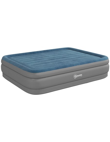 Outsunny King-Size Inflatable Mattress, with Built-In Electric Pump and Bag - pic 130467 | FastDaddyshop