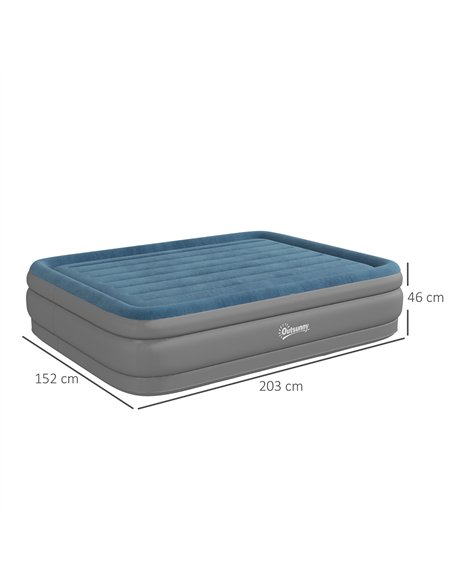 Outsunny King-Size Inflatable Mattress, with Built-In Electric Pump and Bag - pic 130469 | FastDaddyshop